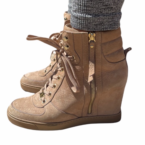 My Louis Vuitton Lace Up Wedge Ankle Boots - Picture 4 of 10